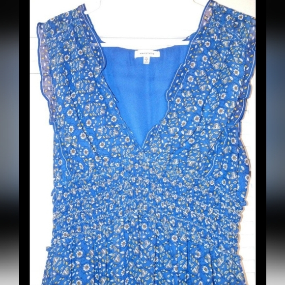EUC! Max Studio Blue Maxi Dress, XL - Picture 3 of 4
